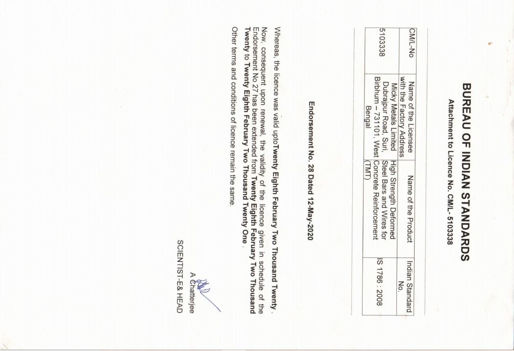BIS certified